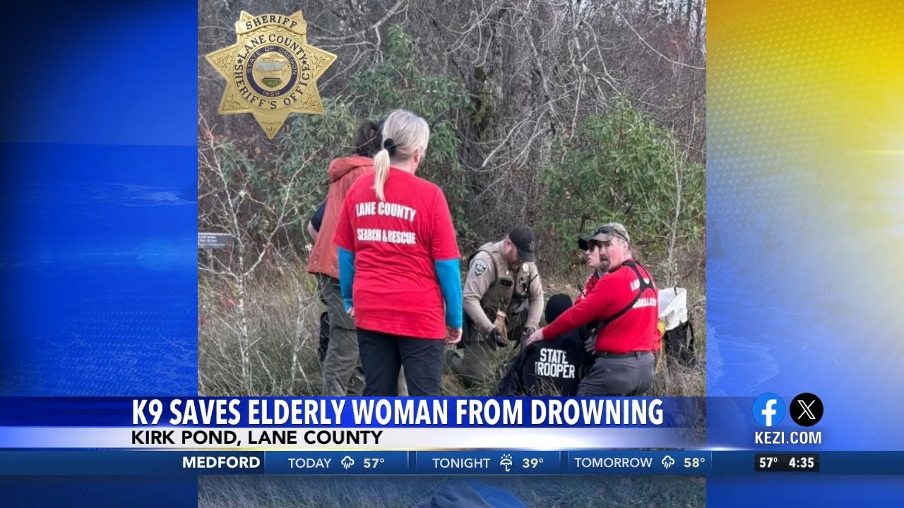 K9 Saves Elderly Woman From Drowning