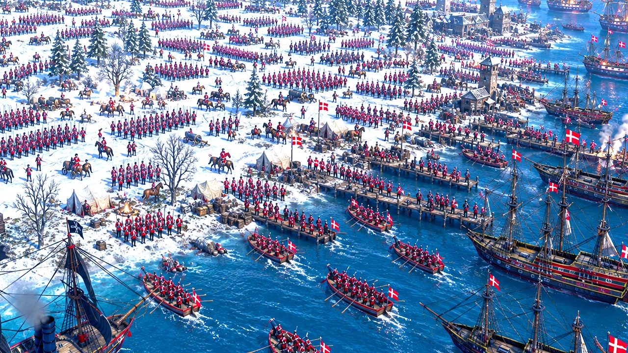 4v4 DANES vs POLES - Age of Empires 3 Definitive Edition