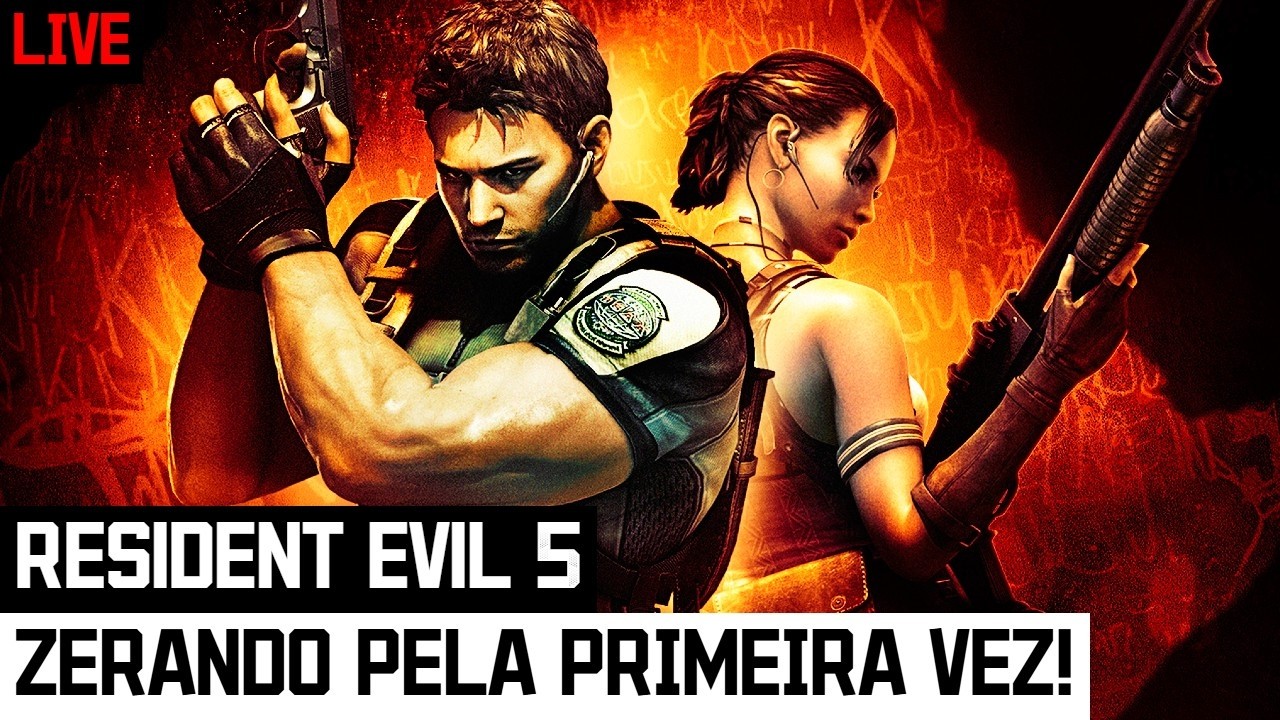 A LUTA CONTRA WESKER E O PEDREGULHO! Jogando RESIDENT EVIL 5 até zerar (se Deus quiser)