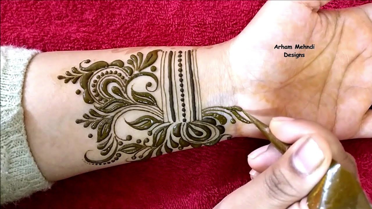 Beautiful and Stylish Mehndi Design for Hand || Arham Mehndi Designs