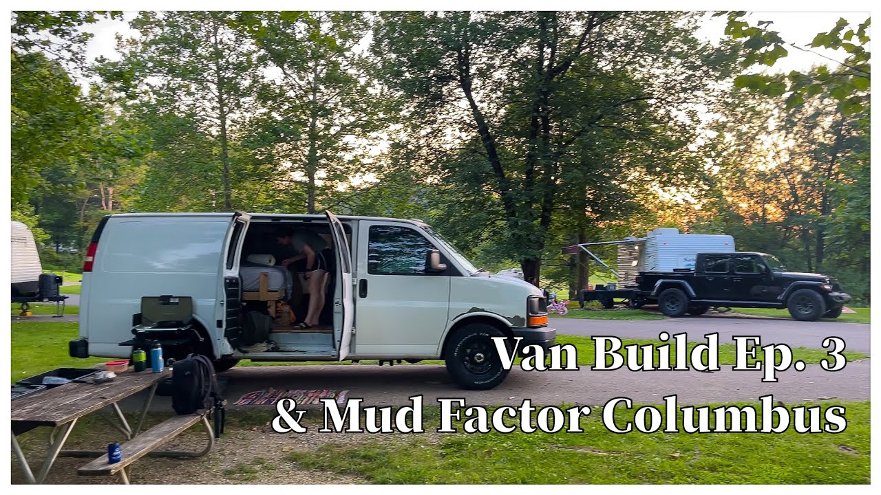 Van Build Pt. 3 Wall Build & Mud Factor 5k  Columbus