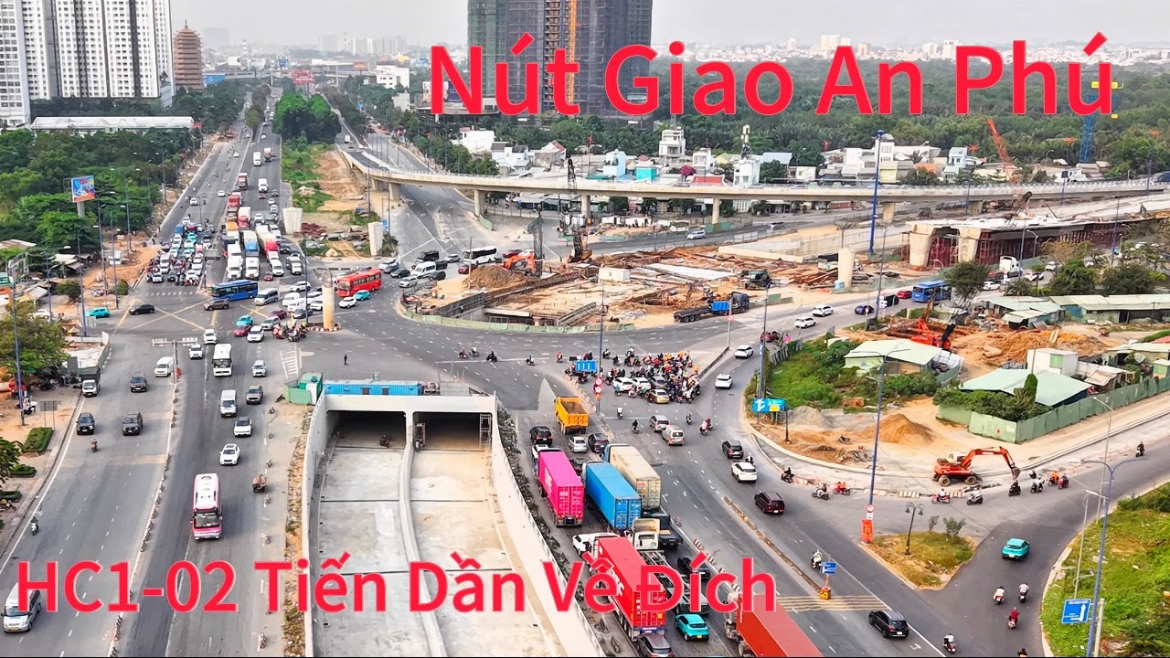 Nút Giao An Phú Hầm Chui HC1-02 Tiến Dần Về Đích.