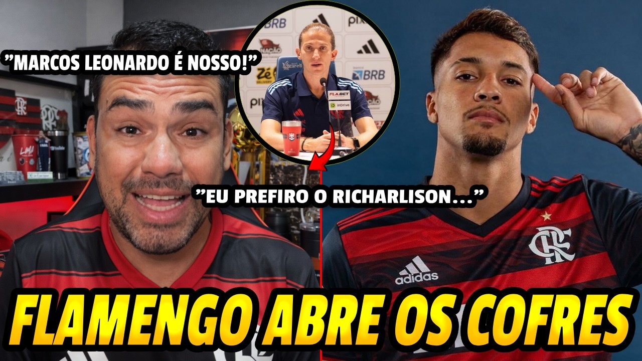 MARTELO BATIDO! CONTRATA&Ccedil;&Atilde;O DE MARCOS LEONARDO AUTORIZADA NO FLAMENGO! BAP DISPOSTO A GASTAR...