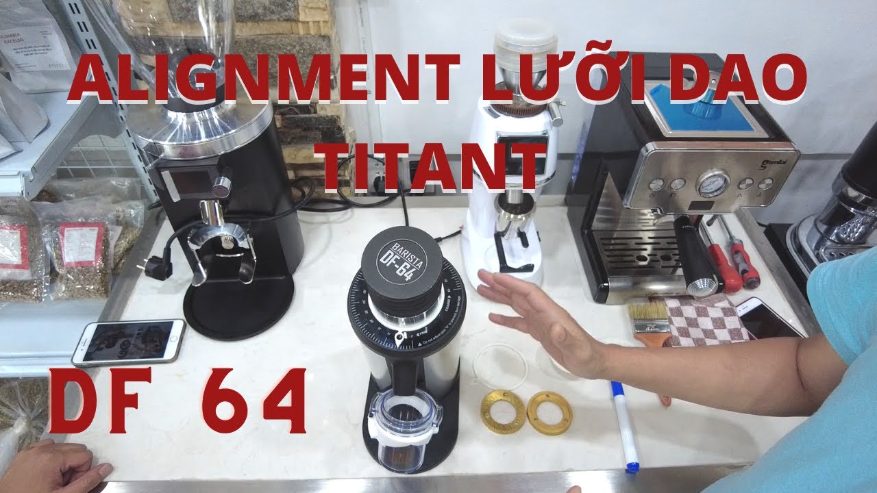 Cân chỉnh lưỡi dao titan cho DF64 đơn giản ai cũng làm được