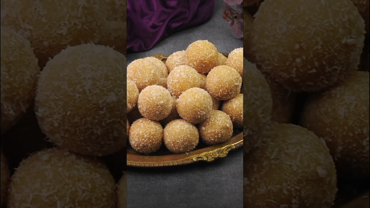 Сладости из рисовой муки | Рецепт ладу из рисовой муки | Рецепты на Дивали | Рецепт сладостей на ...