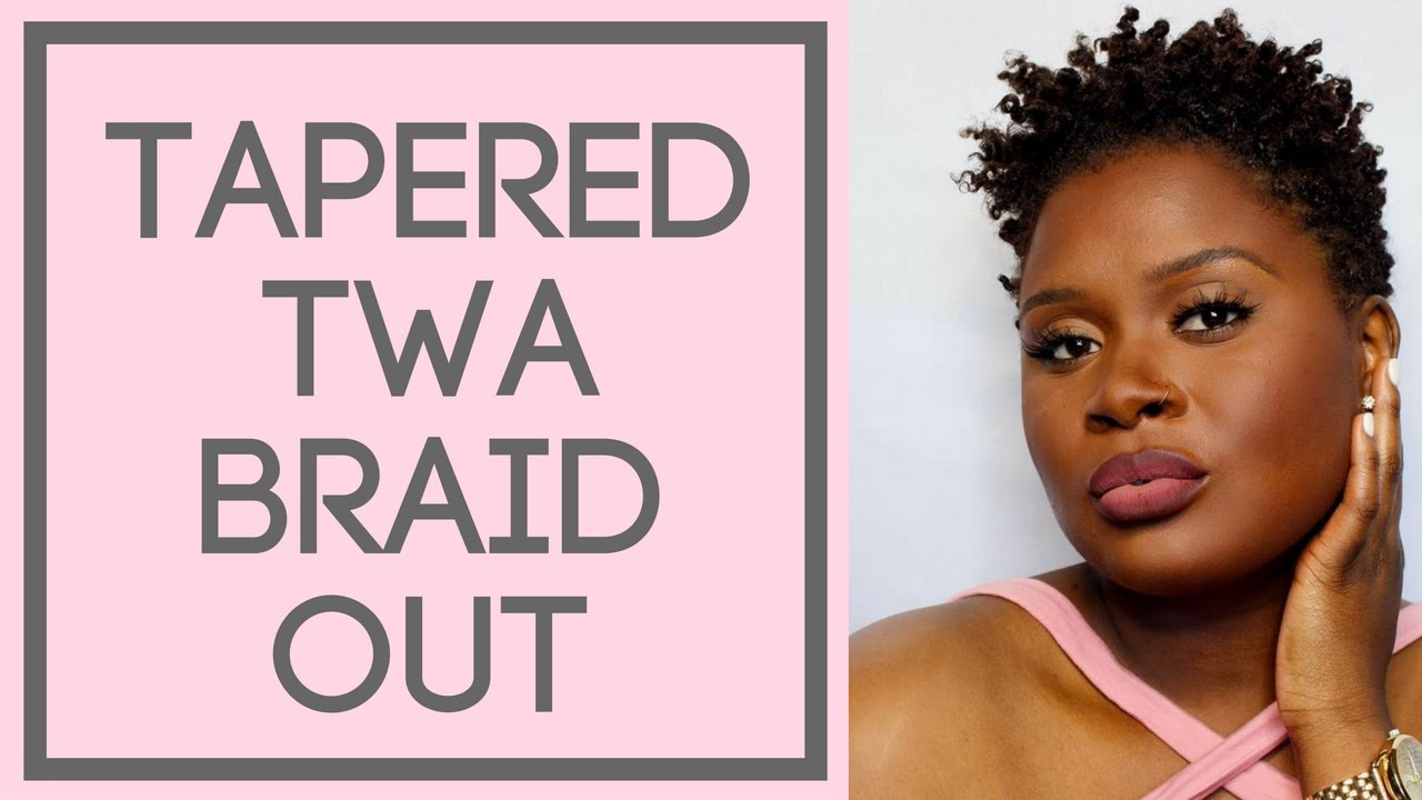 BEST Braid Out on Tapered TWA | Jasmine Mitchell