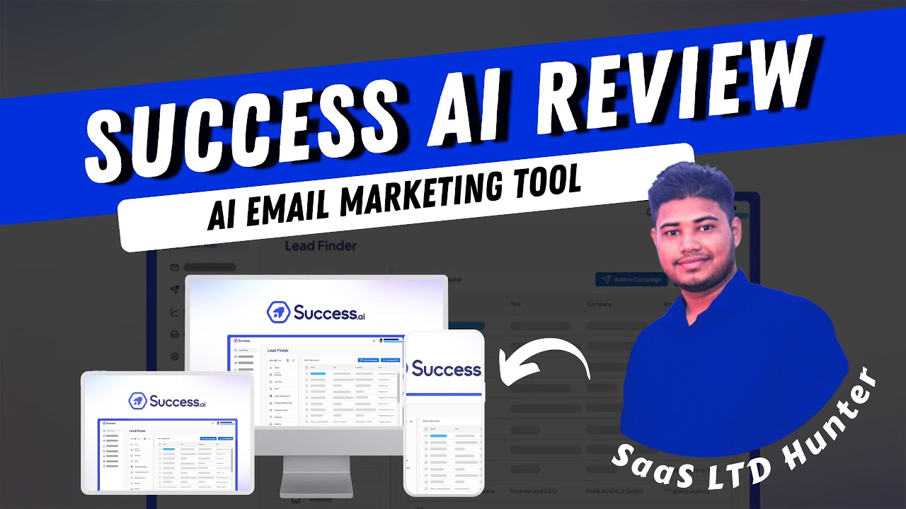 Success.AI Email Marketing Tool Tutorial & Review | SAAS LTD Hunter🔥