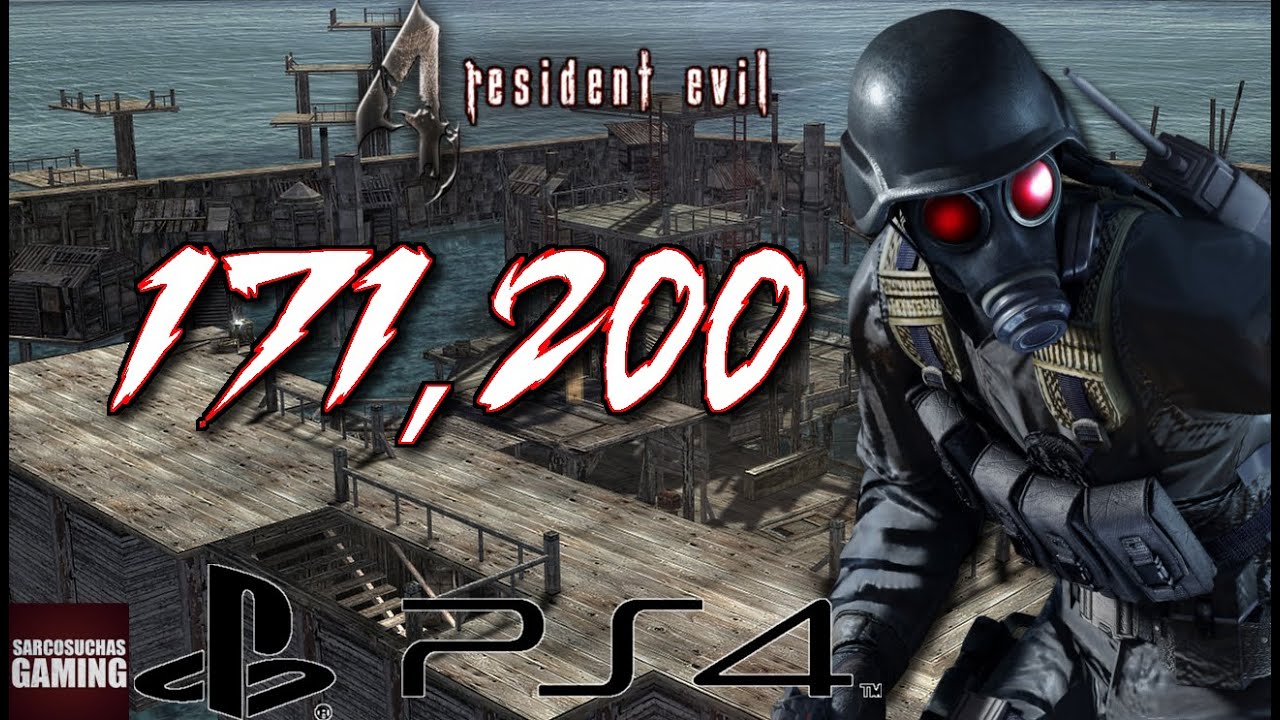 RE4 PS4 Mercenaries - HUNK - Waterworld - 171,200