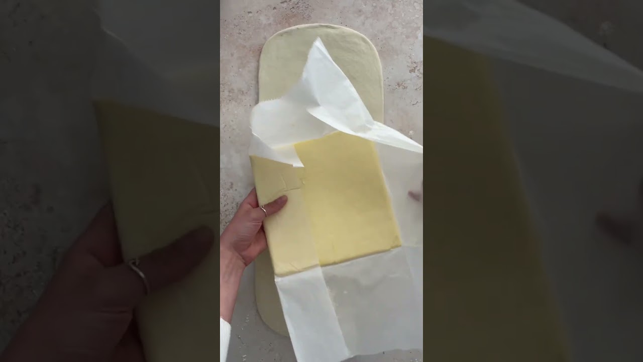Let&rsquo;s make a butter block! This process allows butter to stay soft but cold when laminating dough!