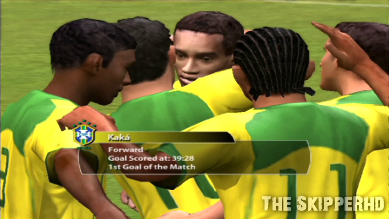 FIFA 2005 PS2 - Argentina Vs Brazil Gameplay