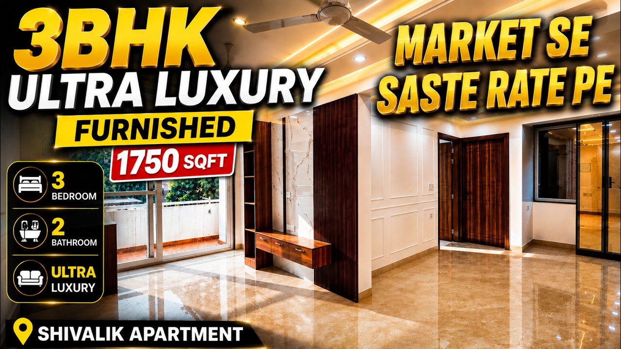 Budget Friendly 3 BHK Society Flat in Dwarka Sector 6 Near Central Market | Manish Mathur