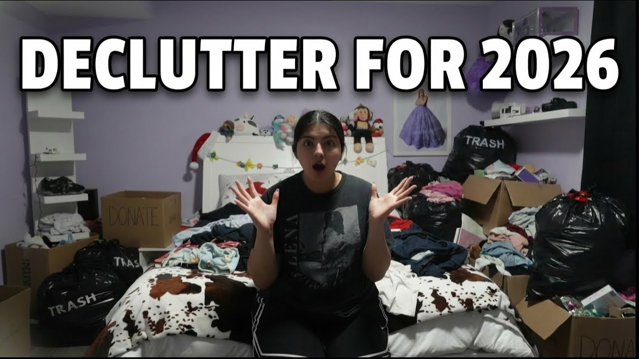 Declutter and organize for 2026 | getting rid of *stuff* I don't *need* | vlogmas day 12