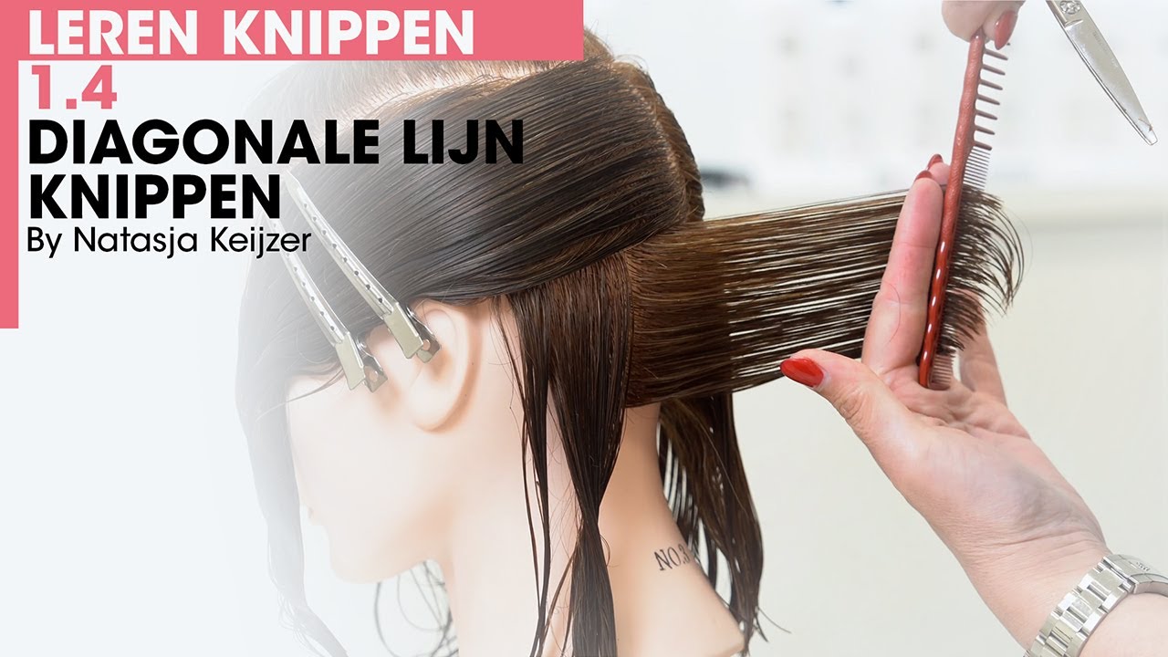 Leren Knippen 1.4 Diagonale lijn / Diagonale Boblijn by Natasja Keijzer