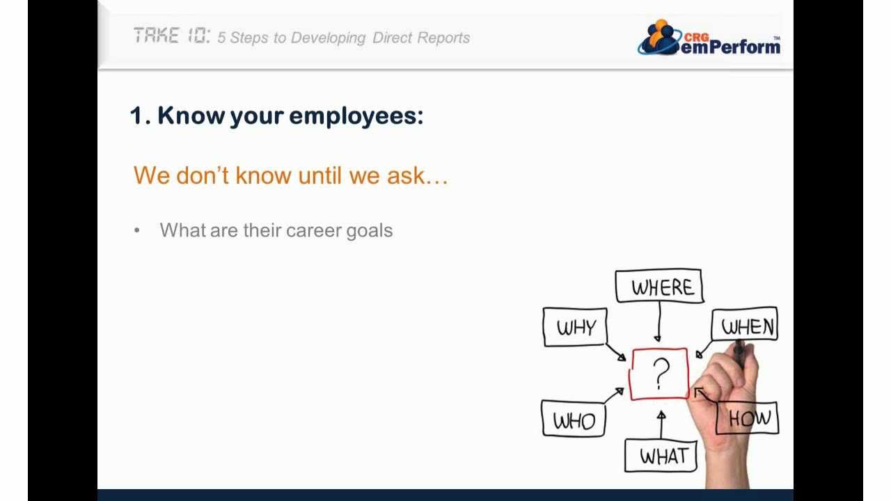 emPerform Take 10 - 5 Steps to Developing Direct Reports