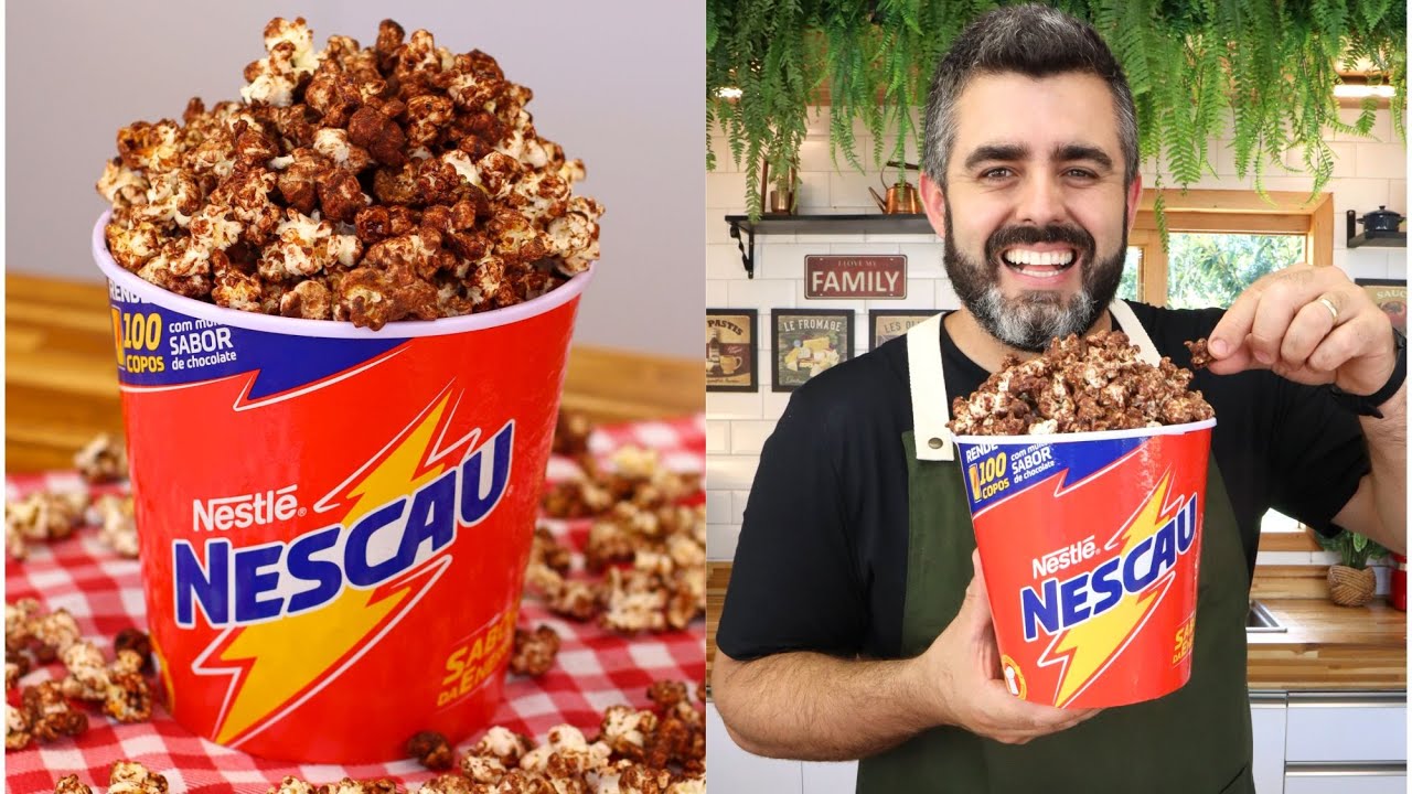 PIPOCA DE NESCAU!! A MELHOR PIPOCA DOCE QUE EU JÁ COMI NA VIDA I PIPOCA GOURMET FÁCIL