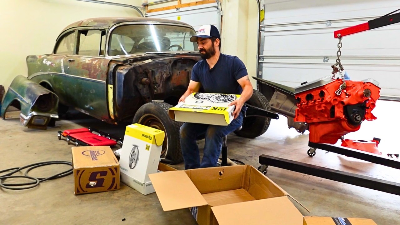 Our Roller 350 Is Useless Without This! Abandoned 1956 Chevy Build