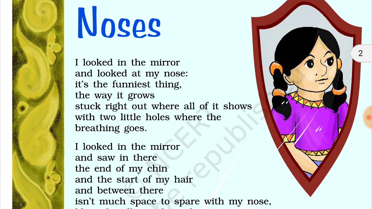NOSES NCERT CLASS 4TH ENGLISH FULL EXPLANATION  हिंदी में