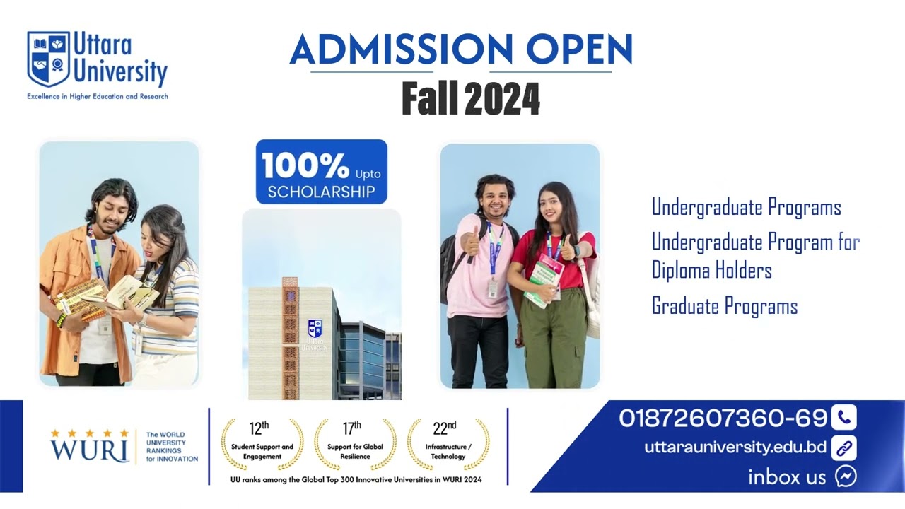 Admission Week: Uttara University Fall 2024