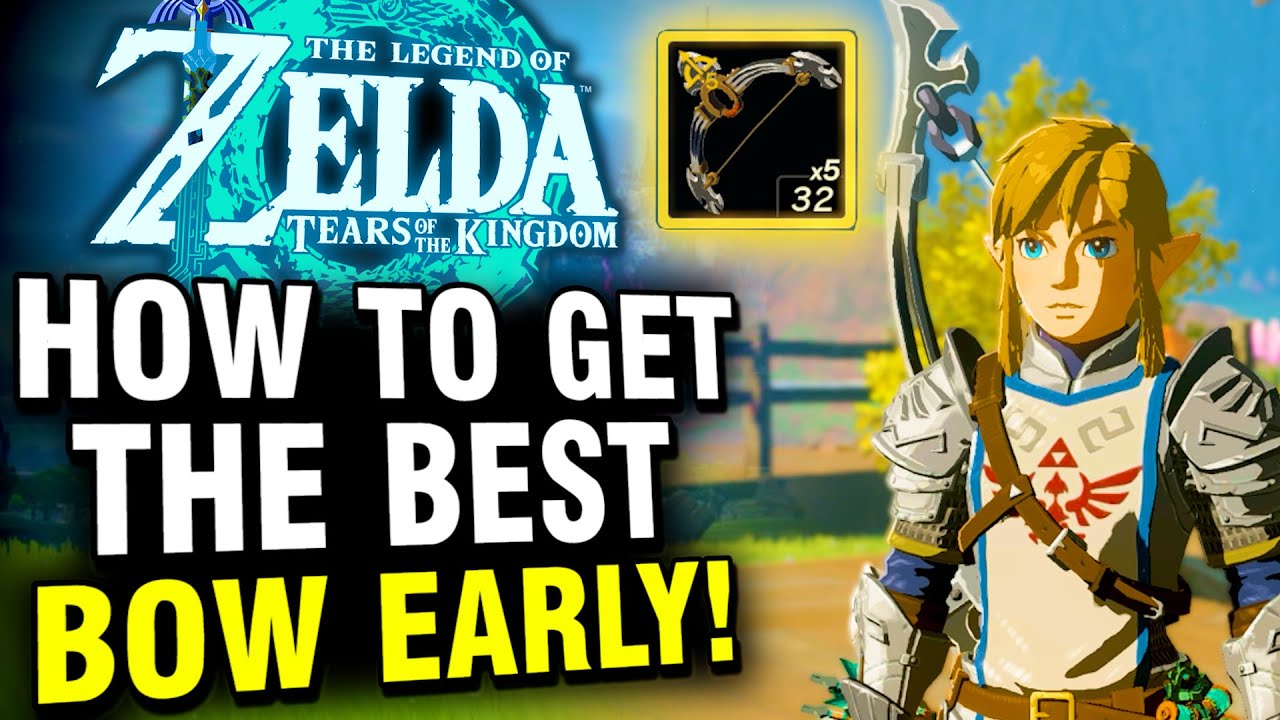 Как получить лучший лук в начале игры Legend of Zelda: Tears of the Kingdom!