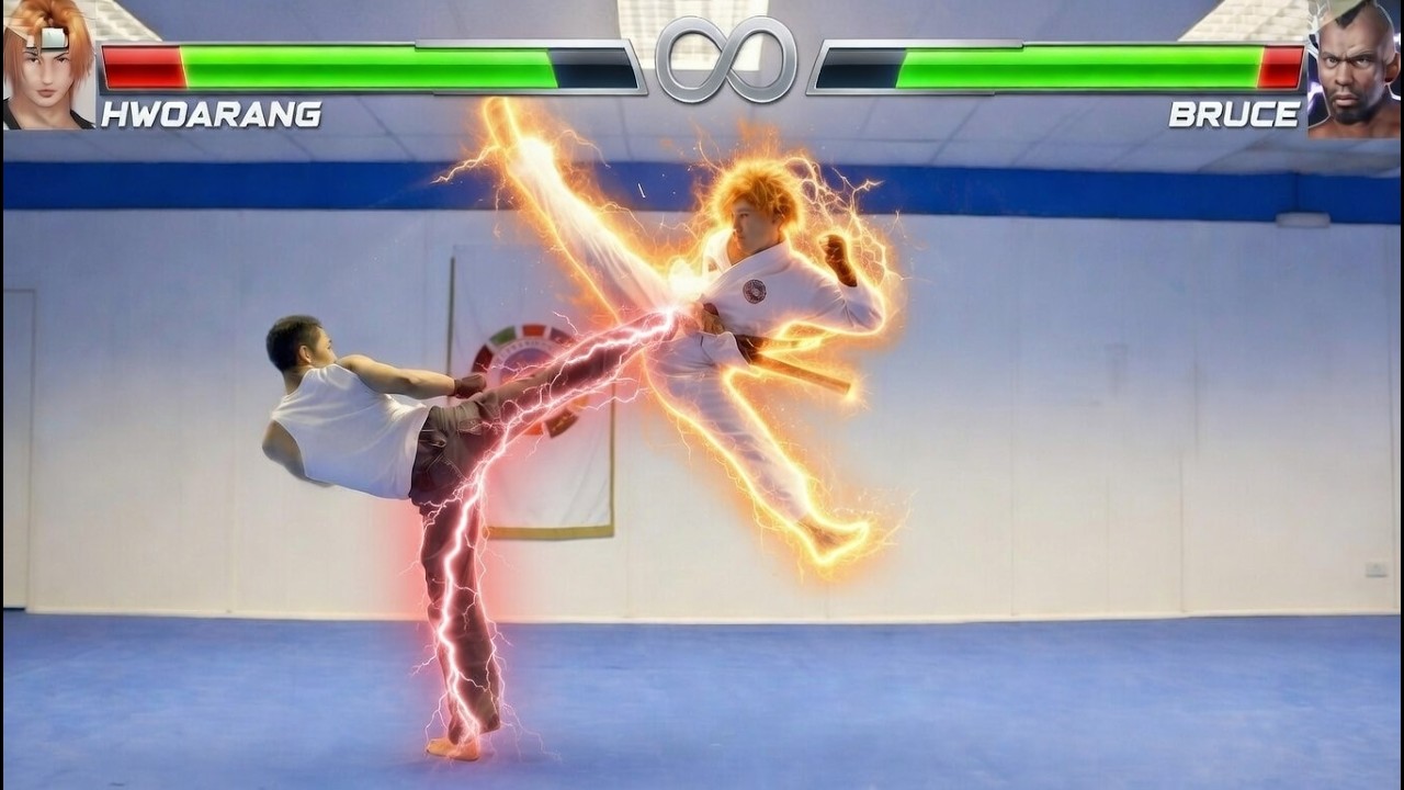 REAL LIFE TEKKEN FIGHT | Hwoarang Vs Bruce Irvin | Flips & Kicks