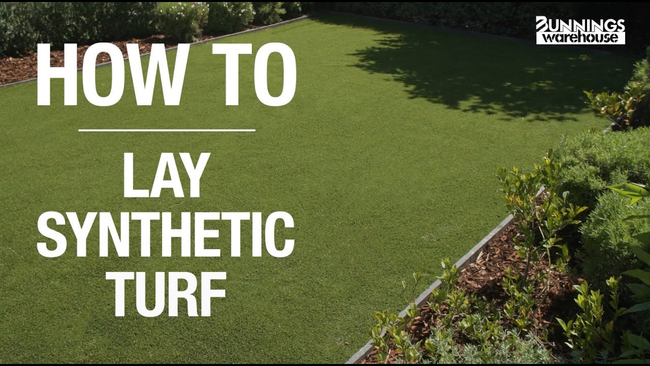 How To Lay Synthetic Turf - Bunnings Warehouse