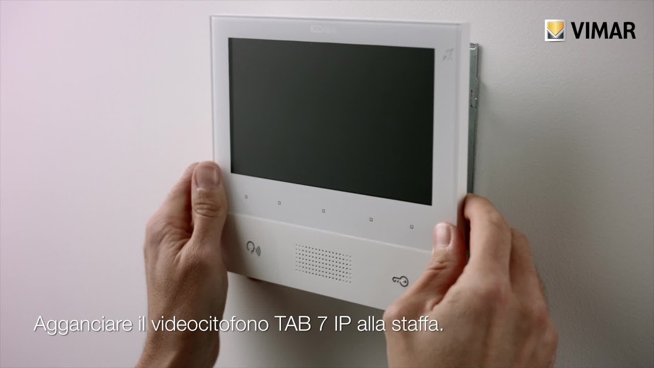 Tutorial installatore videocitofono TAB 7 IP: installazione e configurazione by Vimar