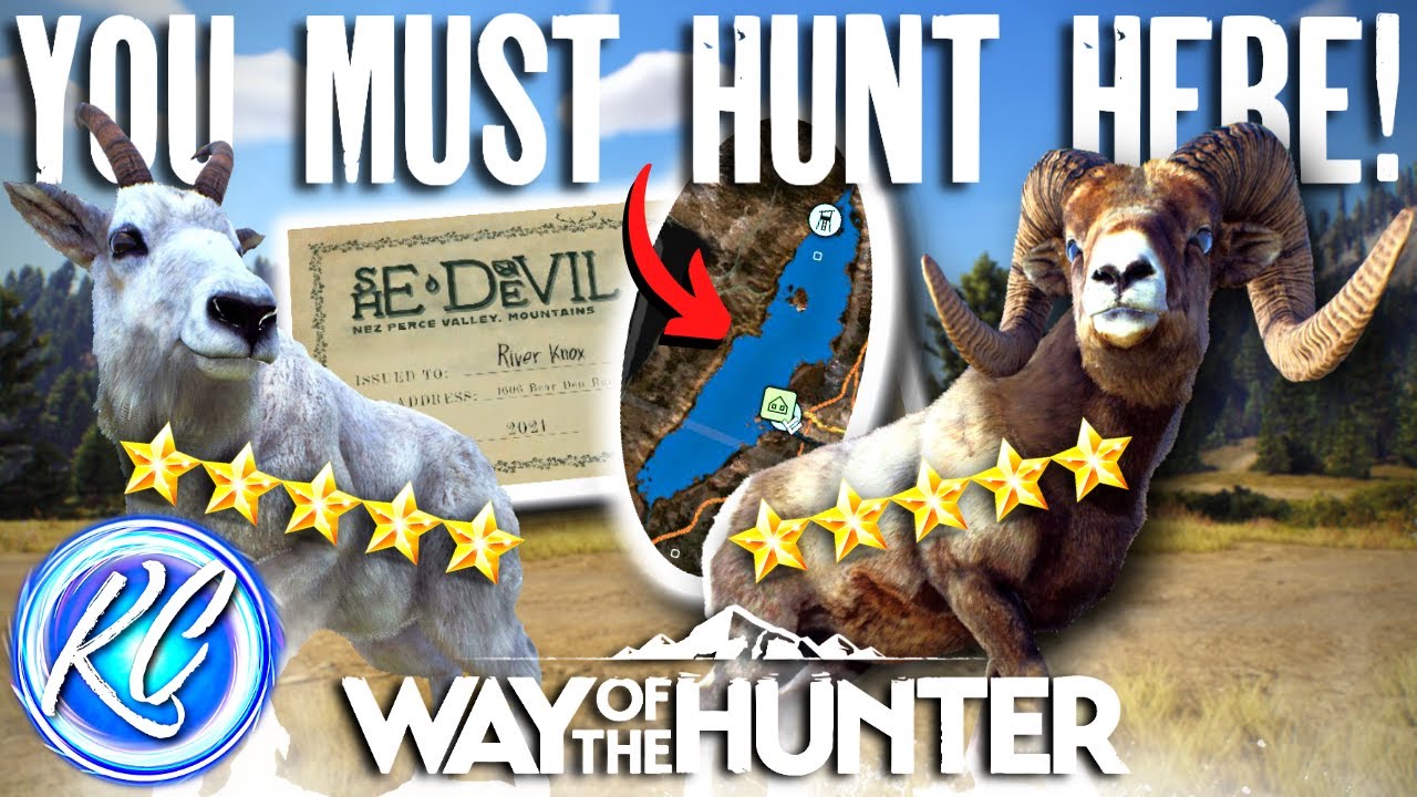 The BEST LAKE in Way of the Hunter?! Creating a 5 Star Bighorn Sheep & 5 Star Mountain Goat HEAVEN!