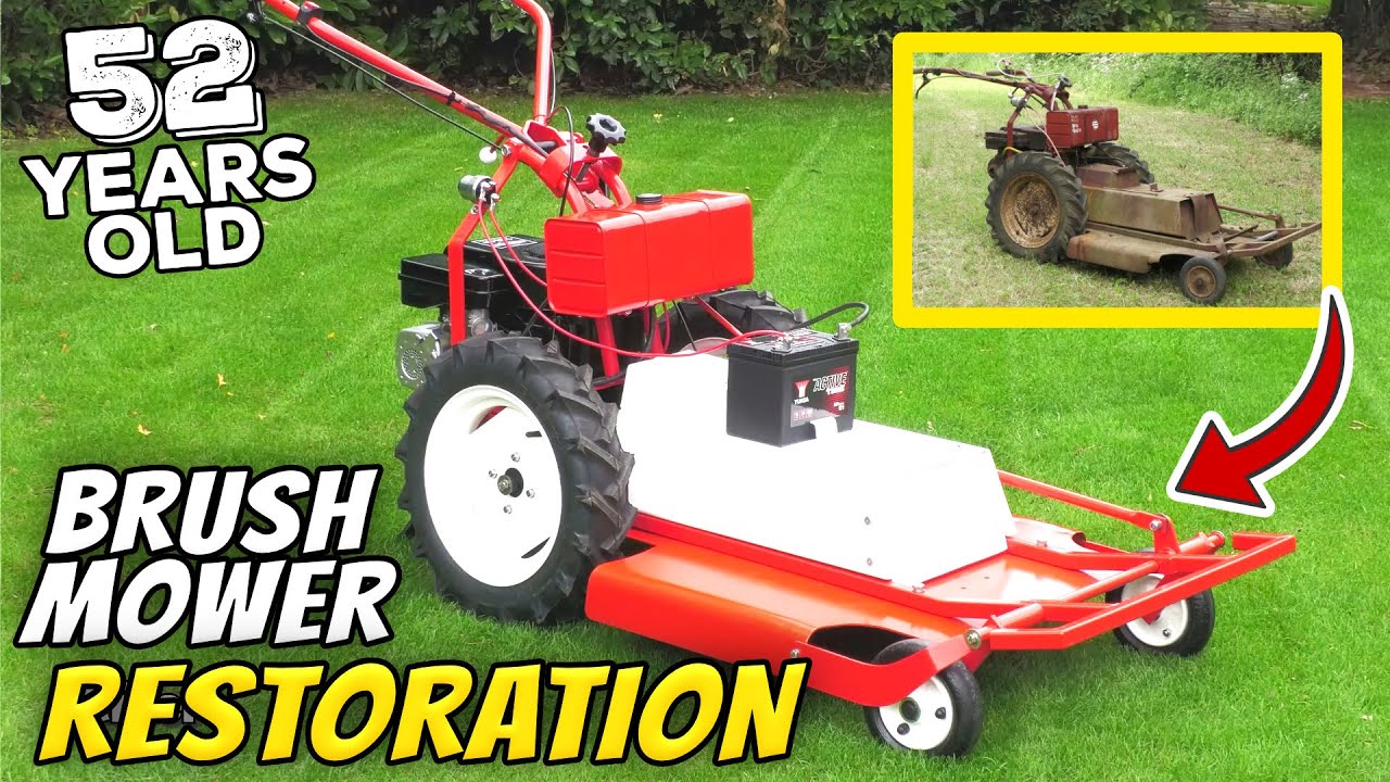 Reviving a 52-Year-Old Rusty Brush Mower: Epic Restoration Journey!