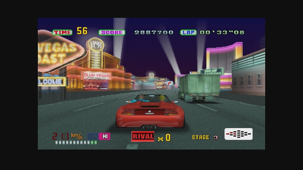 SEGA Classics Collection - PS2 - Out Run - Arrange Mode Full Playthrough - All Stages