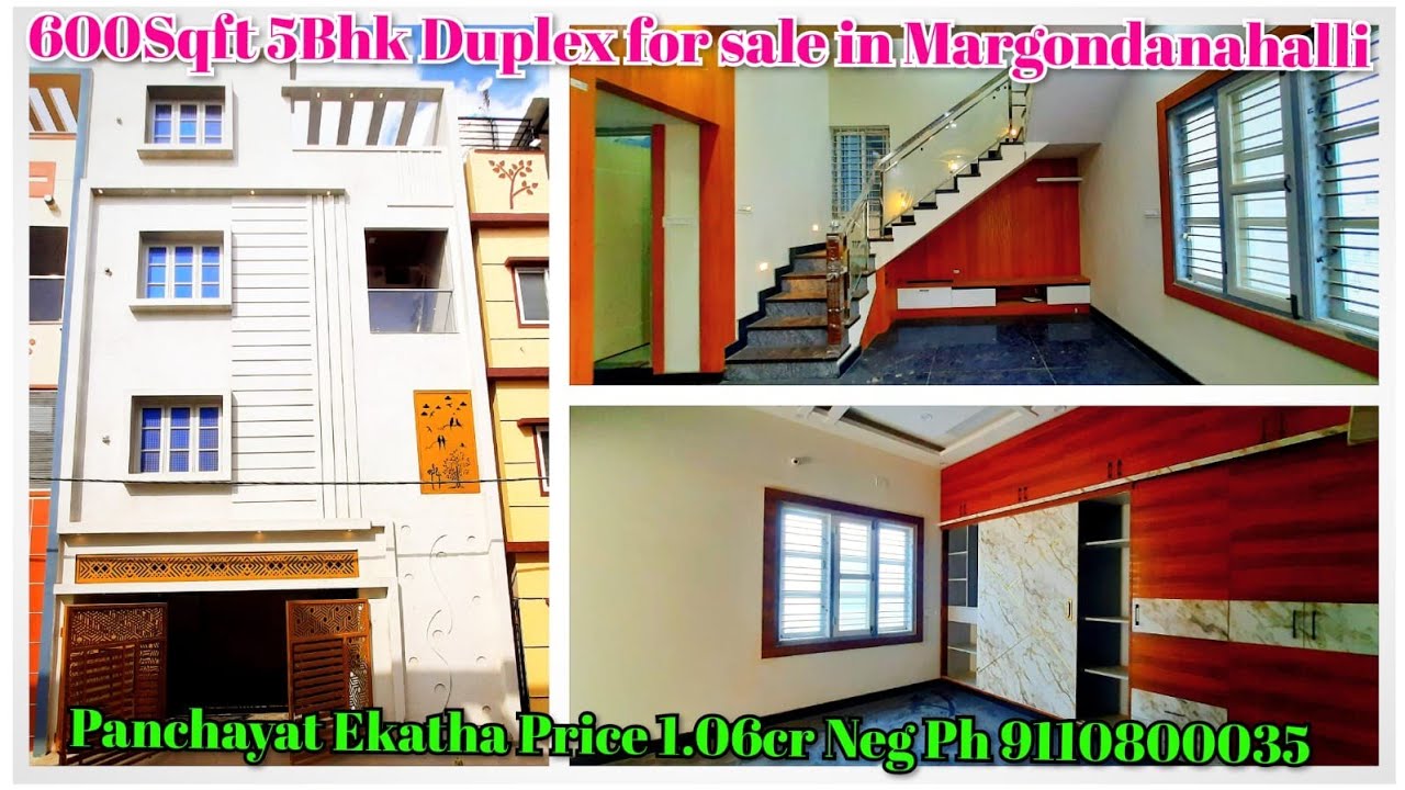 5BHK 600SQ FT TRIPLEX FOR SALE IN MARGONDANAHALLI K R PURAM PRICE 1.06CR NEG PH 9110800035 