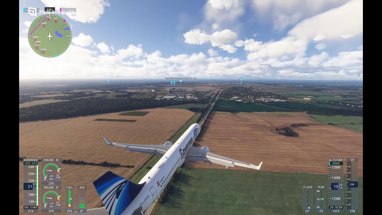 MSFS 2024 LatinVFR A321 Egyptair from HEGN to EDDP