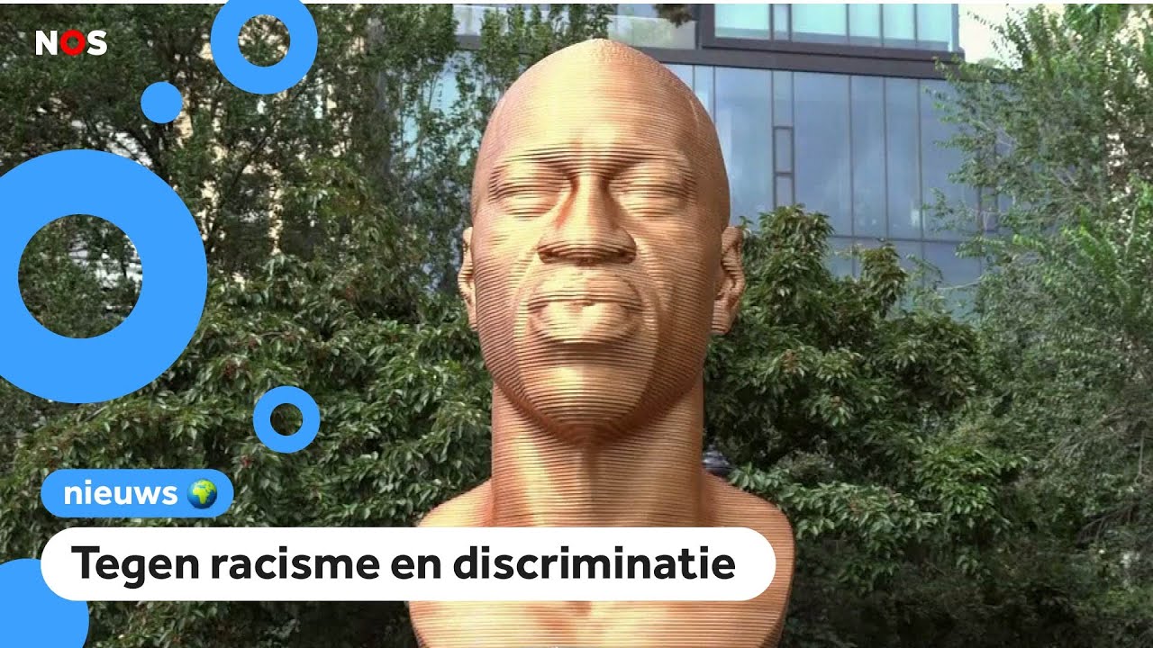 Standbeeld van George Floyd onthuld in New York