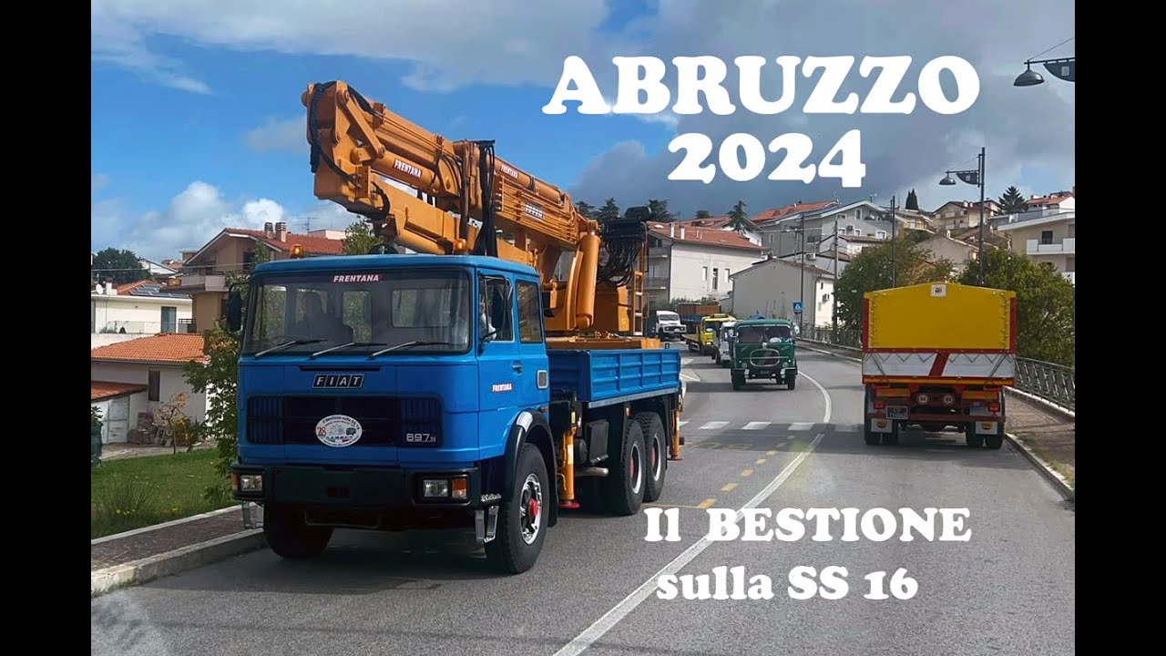 VALERIO ed il suo BESTIONE sulla SS16  - Abruzzo 2024 1aparte