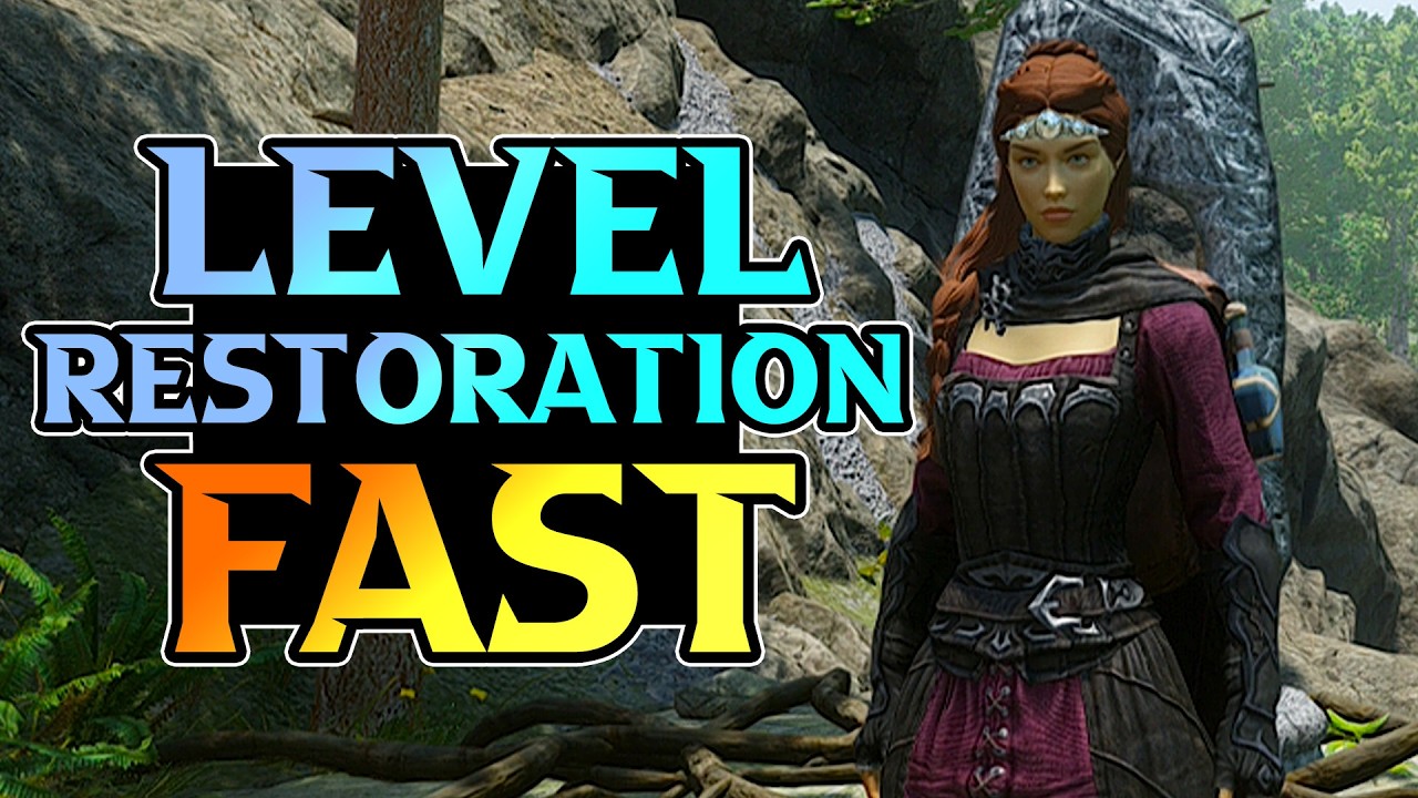 Give Me TWO Minutes To Show You How To Level Restoration In Skyrim Anniversary Edition