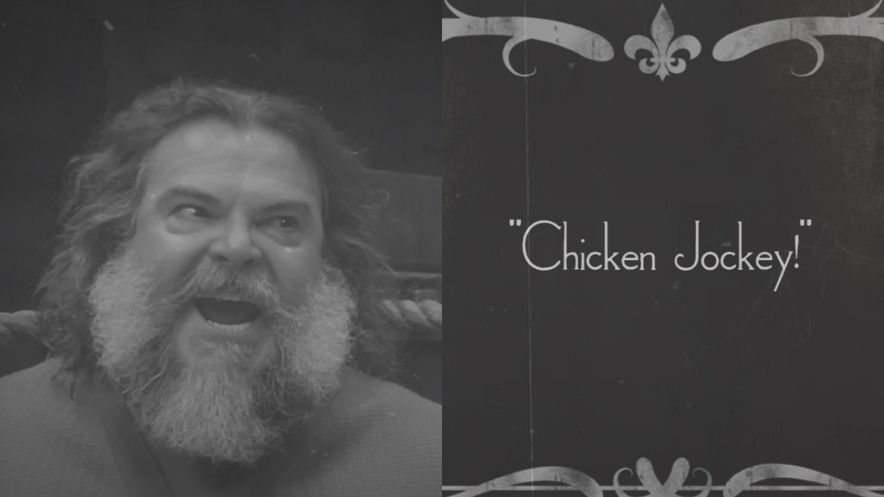 chicken jockey but it's a 1920s silent film