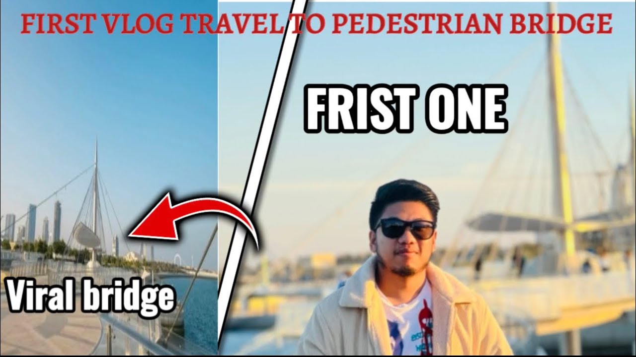 VIRAL BRIDGE Pedestrian bridge in Qatar lusail city qetefai south