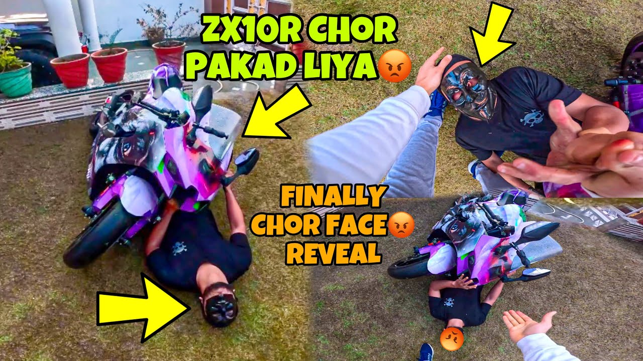 Zx10r Chor😡 Pakad liya | Finally Face Reveal Hoagaya Superbike  Preparation for Ladakh Ride