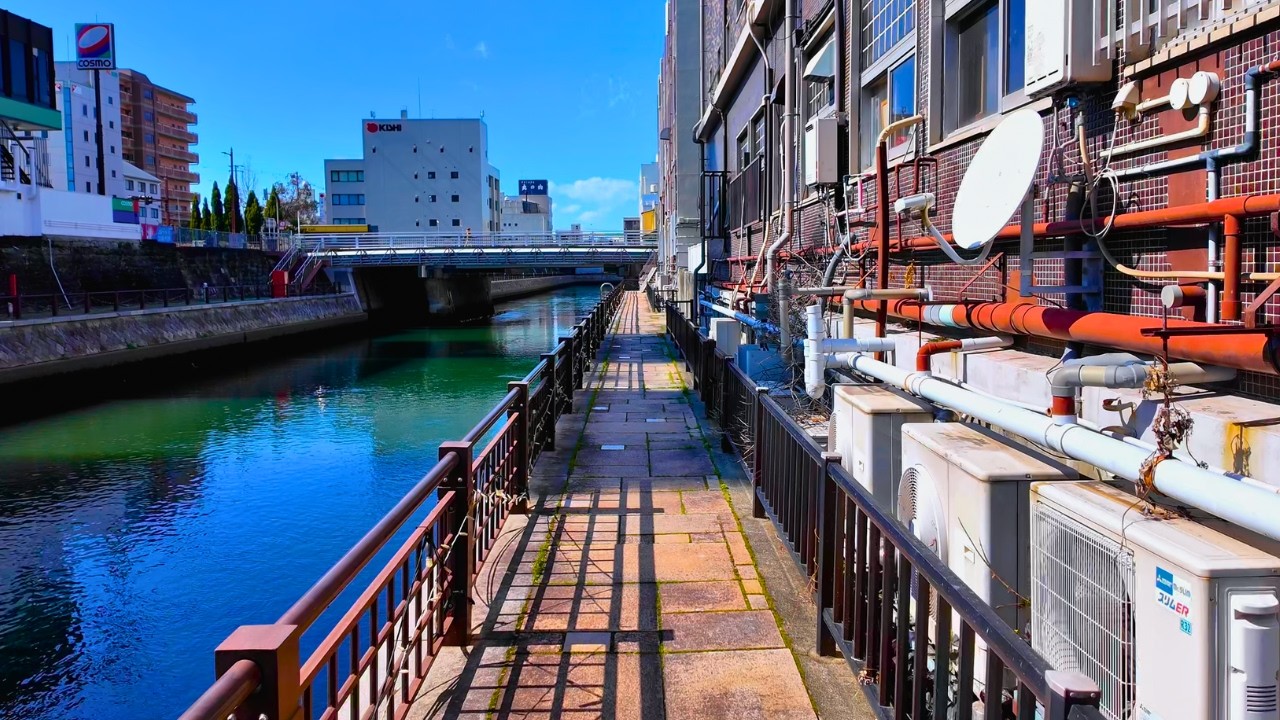 Wakayama Japan Day Walk | Along the Daimon River and City Streets (4K)