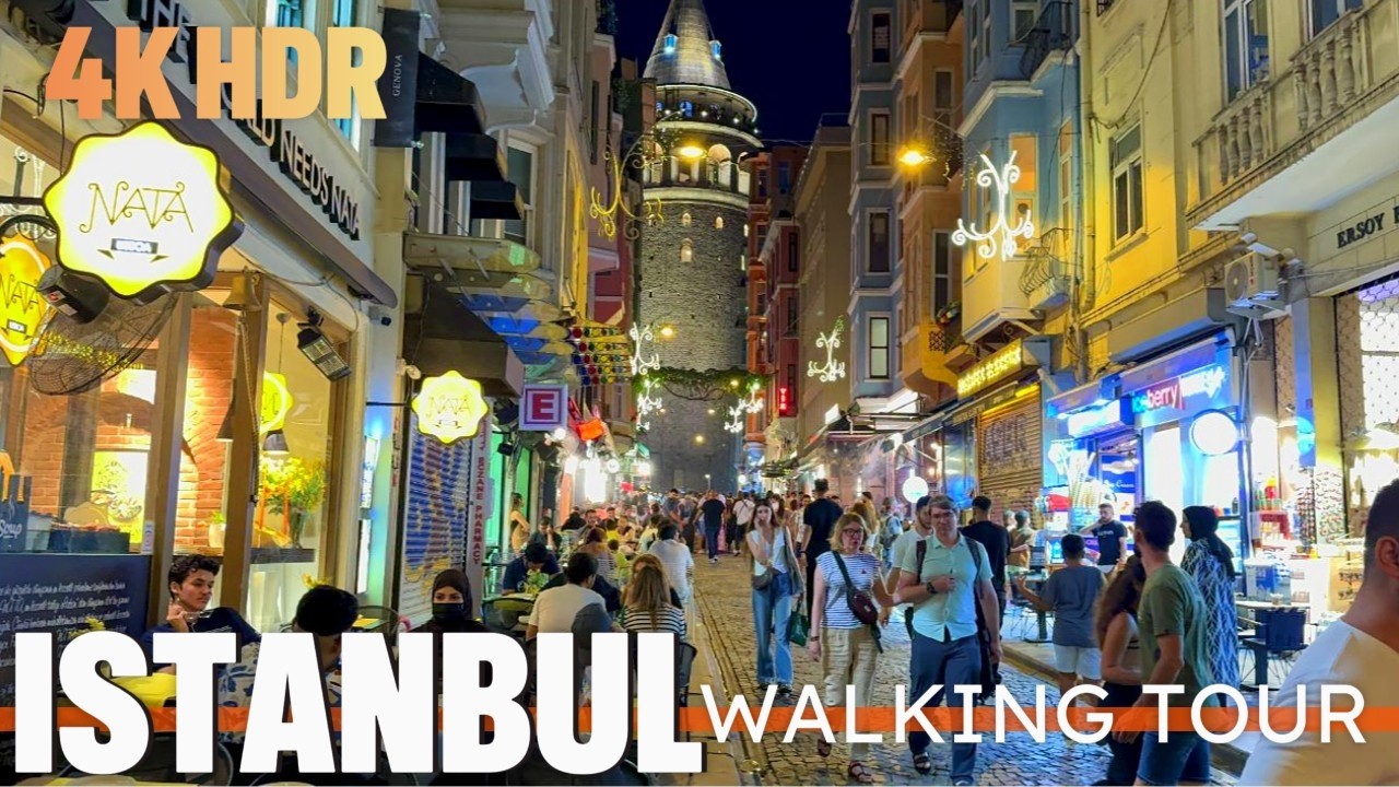 This is Real Istanbul, Turkey: Immersive 4K HDR Walking Tour Around Taksim Square