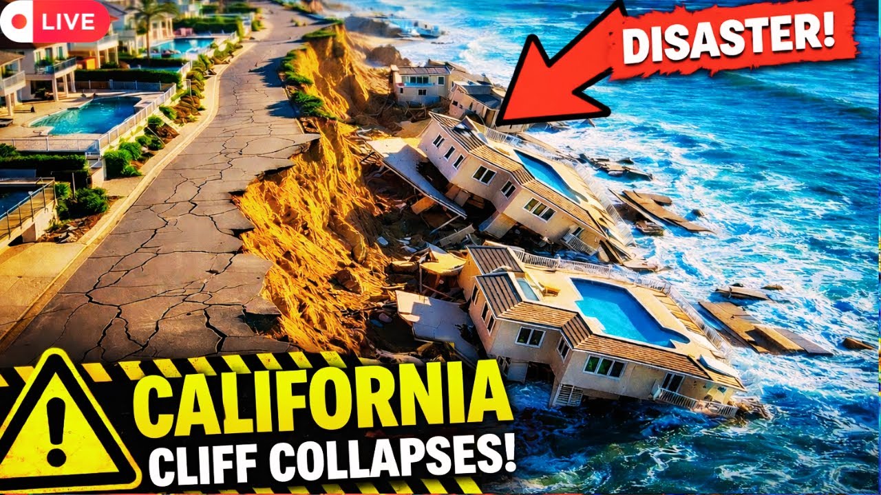 California Coastline COLLAPSING Fast &mdash; Homes, Roads & Cliffs Falling Into the Ocean
