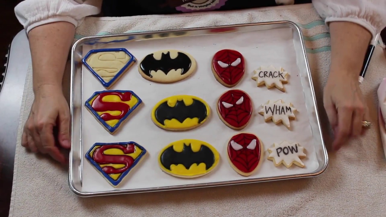 Super Heroes Cookies Tutorial