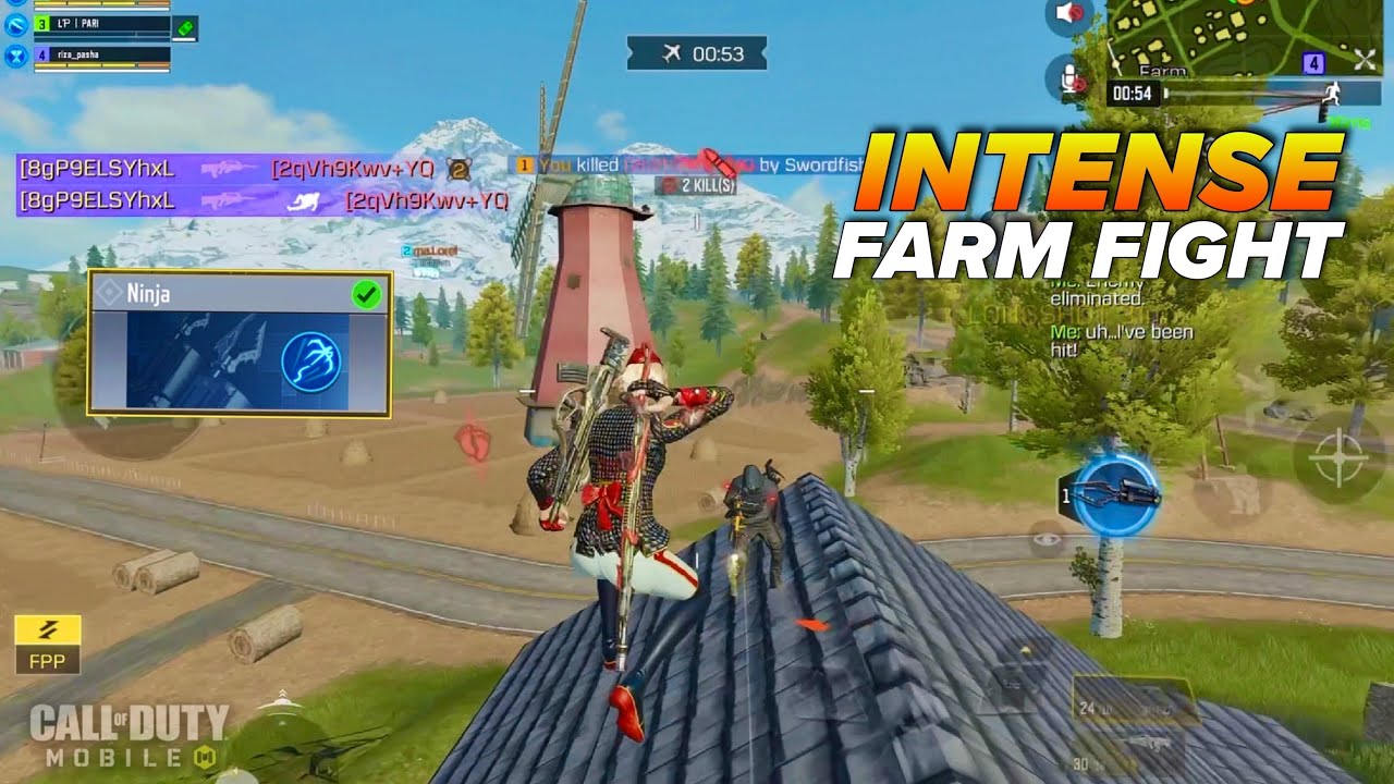 NINJA CLASS GAMEPLAY! Smart Play And Intense Fight On Farm | CODM BR Full Gameplay