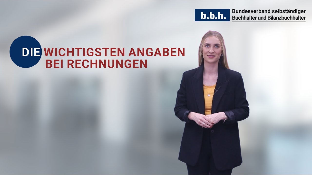 Wichtige Angaben bei Rechnungen - 09.04.2025