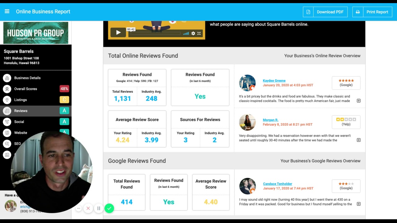 Free Digital Marketing Report Cards