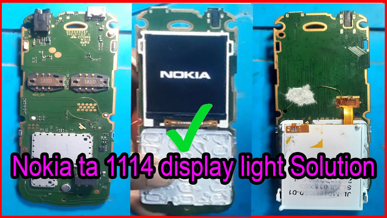 Nokia 106 Ta-1114 display light Solution | Nokia 106 Ta-1114 LCD light jumper Solution 100% working