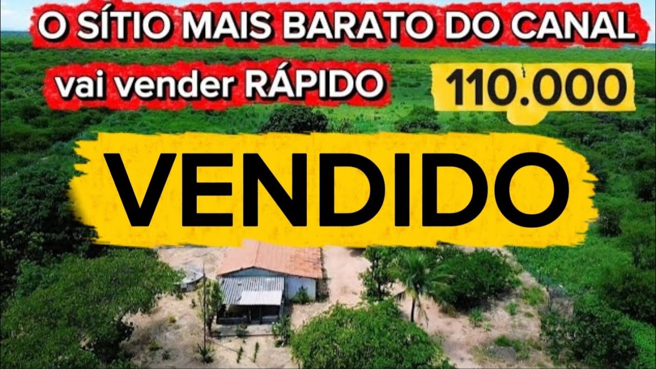 APENAS 110.000. POR PROBLEMA DE SAÚDE ELE VAI TER QUE VENDER O SÍTIO 