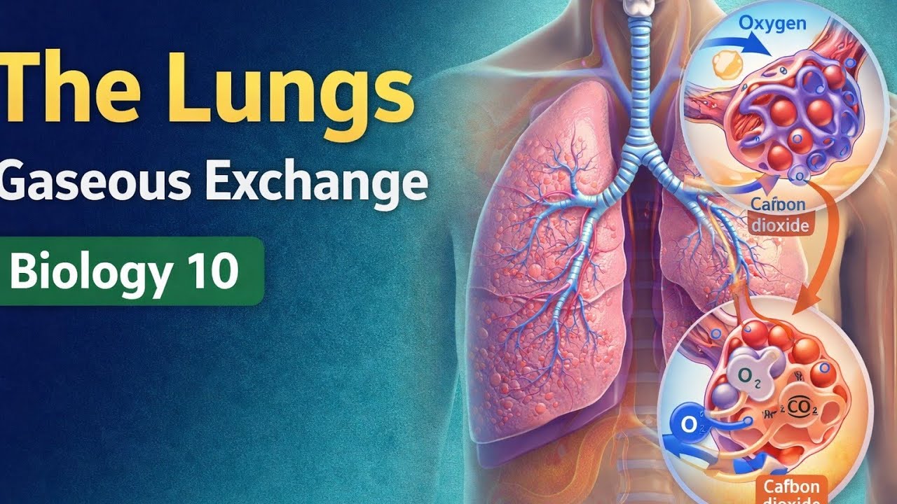 Lungs Structure and Gaseous Exchange | Biology 10th Chapter Explanation