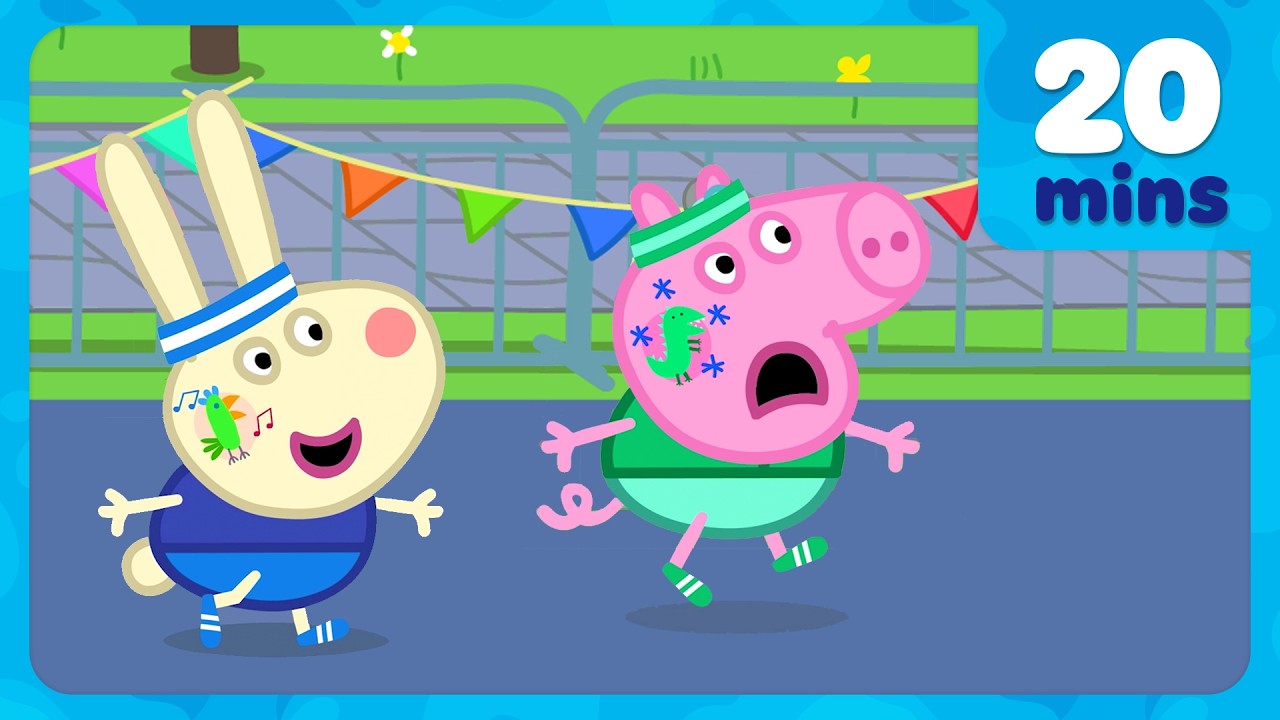 George and Richard RUN Mini Marathon 🏃&zwj;♂️ BRAND NEW Peppa Pig Episodes | 20 Minutes