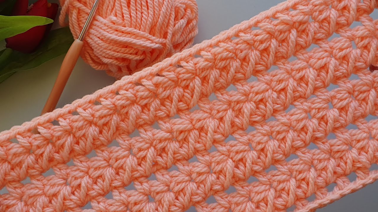 SUPER EASY Crochet Pattern for Beginners ⚡️💙 AMAZING Crochet Stitch for Baby Blankets 👶