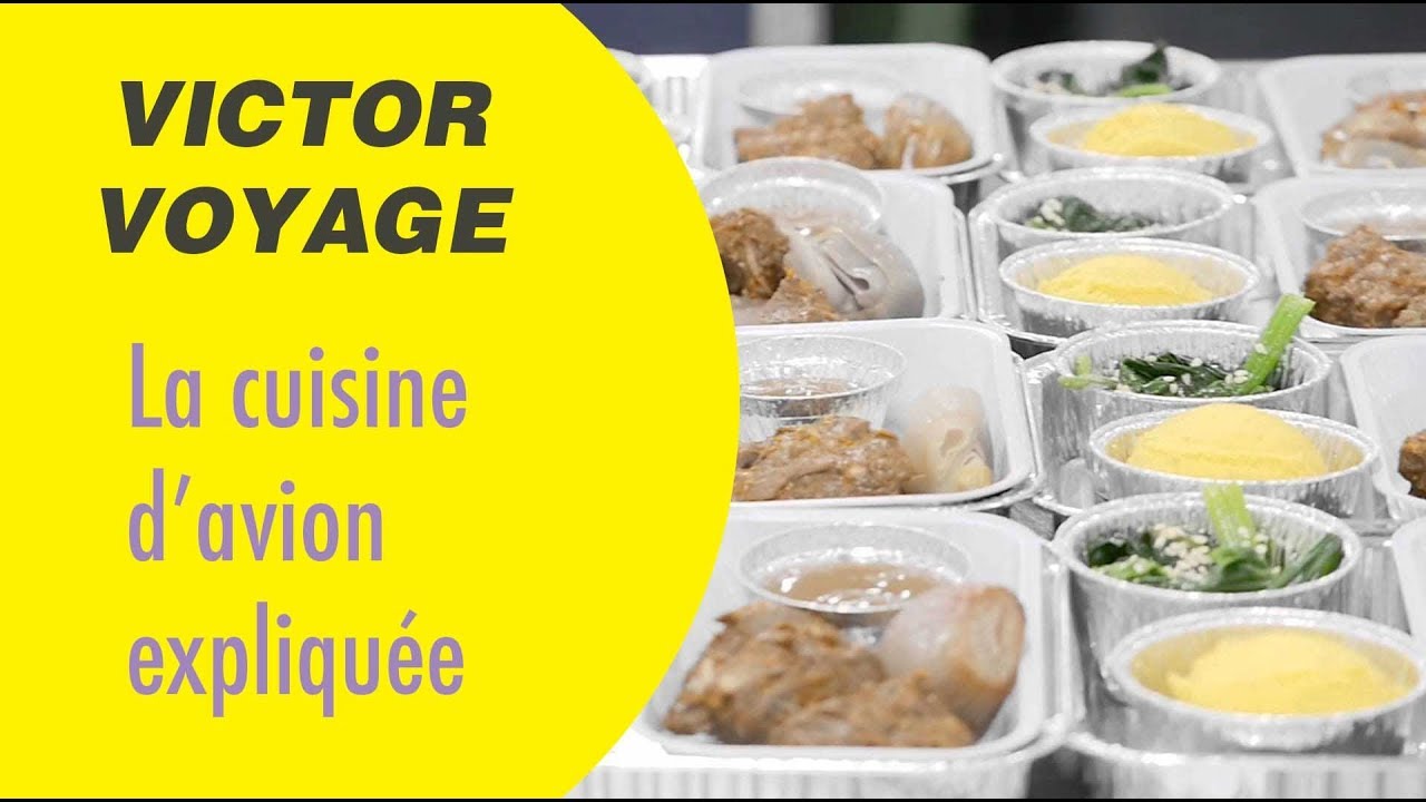 La cuisine à bord de l'avion